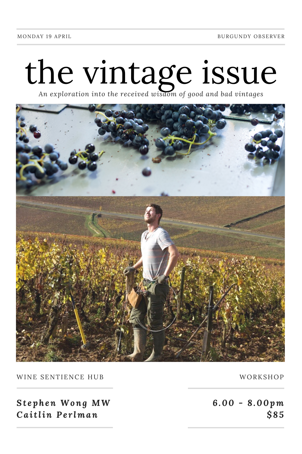 Burgundy Observer: The Vintage Issue