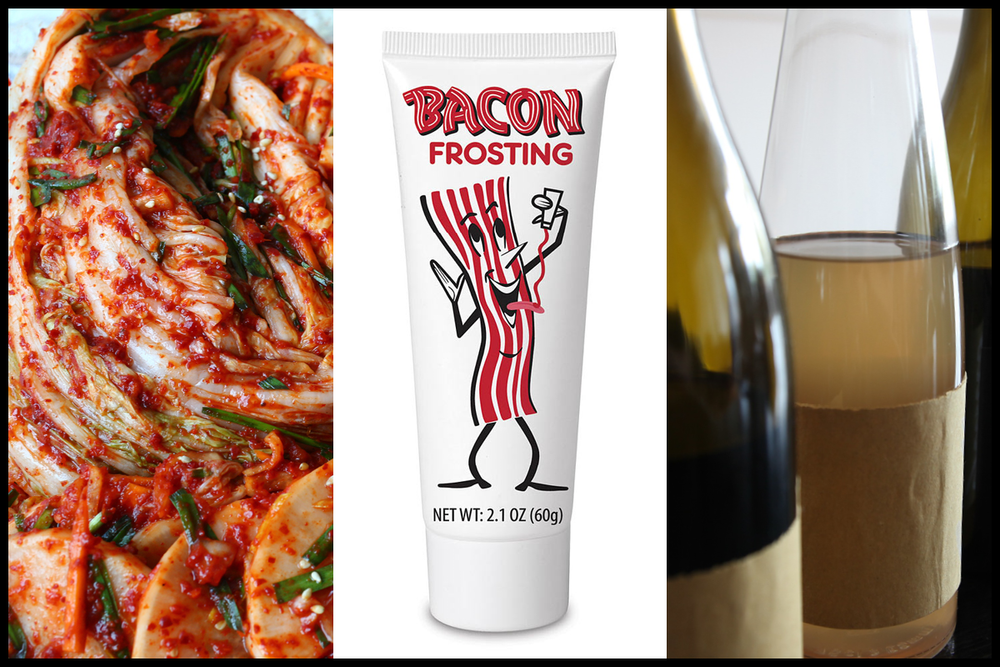 Kimchi cupcakes, bacon-frosting and natural wine